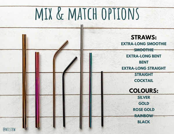 The Mix & Match Bundle - 4 Straws - MTL STRW