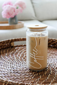 Boho Coffee Glass Cup