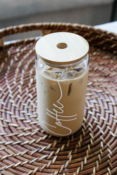 Boho Coffee Glass Cup - MTL STRW