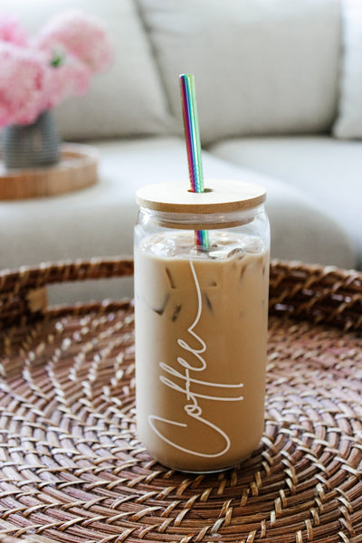 Boho Coffee Glass Cup - MTL STRW