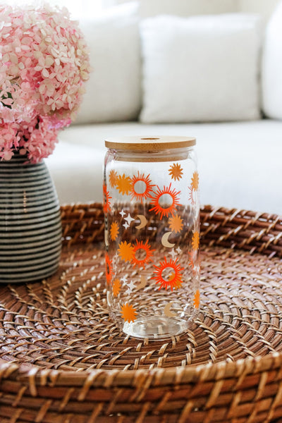 Celestial Boho Glass Cup - MTL STRW