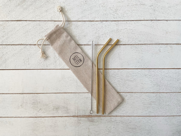 BENT Metal Straws