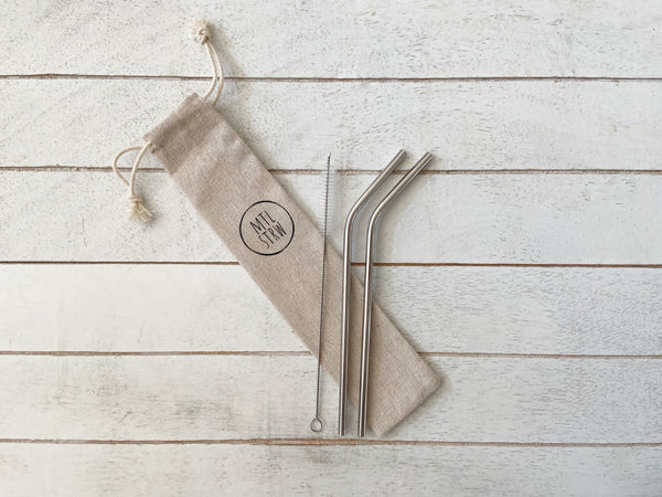 BENT Metal Straws