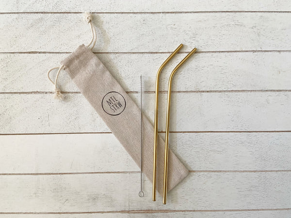 EXTRA-LONG BENT Metal Straws