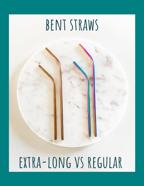 EXTRA-LONG BENT Metal Straws