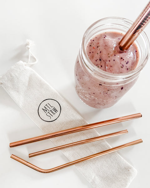 The Mega Bundle: 4 Metal Straws (Smoothie + Straight + Bent + Cocktail)