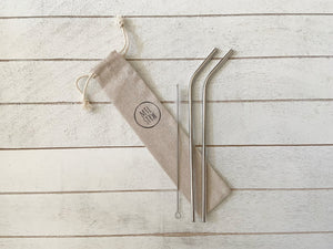 EXTRA - LONG BENT Metal Straws - MTL STRW