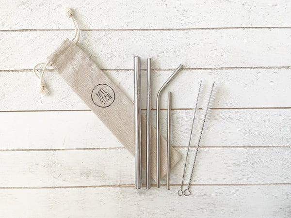 The Mega Bundle: 4 Metal Straws (Smoothie + Straight + Bent + Cocktail) - MTL STRW
